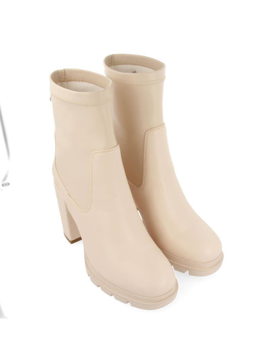 Gioseppo Putscheid Leder Damen Knöchelstiefel Beige