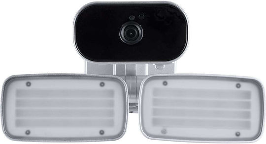 GloboStar 86043 IP Surveillance Camera Wi-Fi Full HD 1080p Waterproof Battery Powered with Two-Way Communication Silver