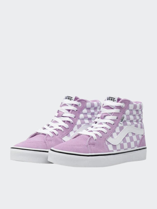 Filmore Checkerboard Boots Purple