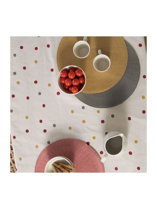 Nef-Nef Homeware Odette Cotton Tablecloth Ecru 140x180cm