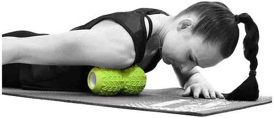 Lifefit Μπάλα Μασάζ Διπλή Πράσινη 18cm