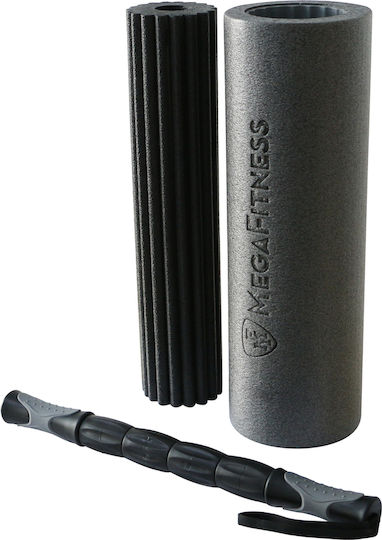MegaFitness Σετ Foam Rollers Μαύρο