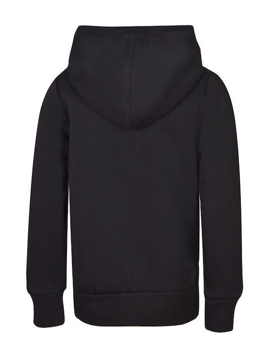 BodyTalk Girls Hooded Sweatshirt 1222-701022 with Zipper Black