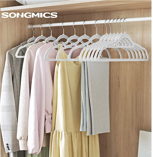 Songmics Clothes Hanger White CRF020W01 20pcs