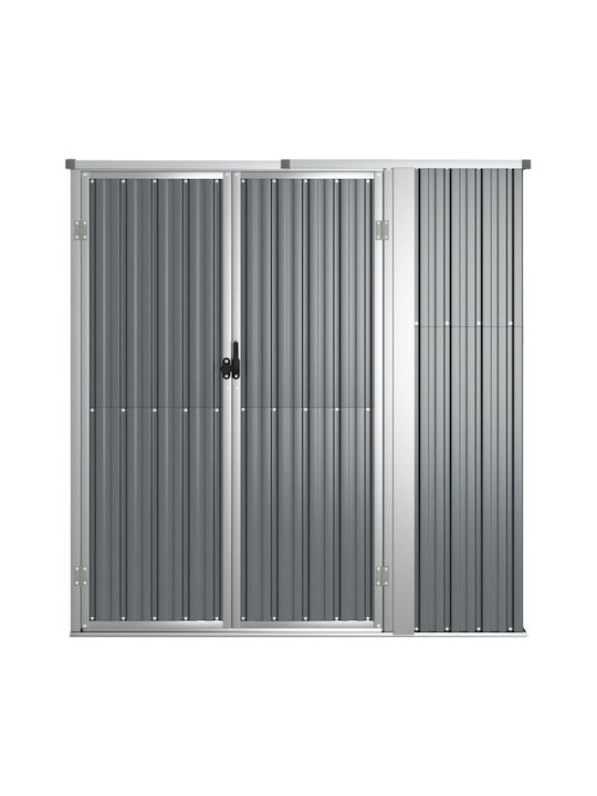 Metallische Gartenhaus Galvanisiert Grau M1.61xB0.89xH1.61m