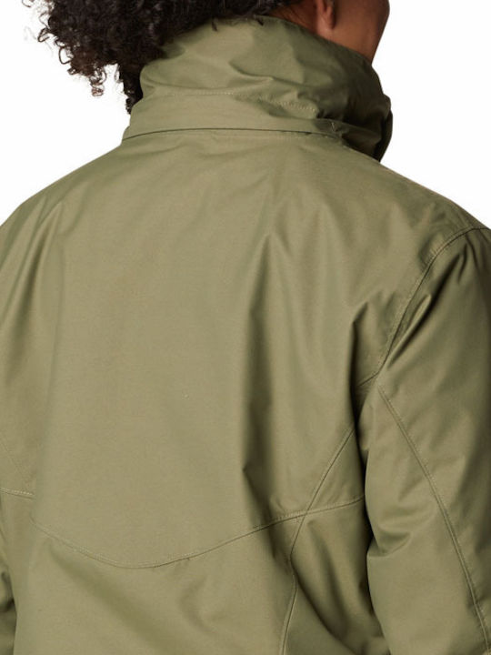 Bugaboo II Fleece Interchange 3 In 1 Women's Hiking Short Sports Jacket for Winter with Hood Khaki