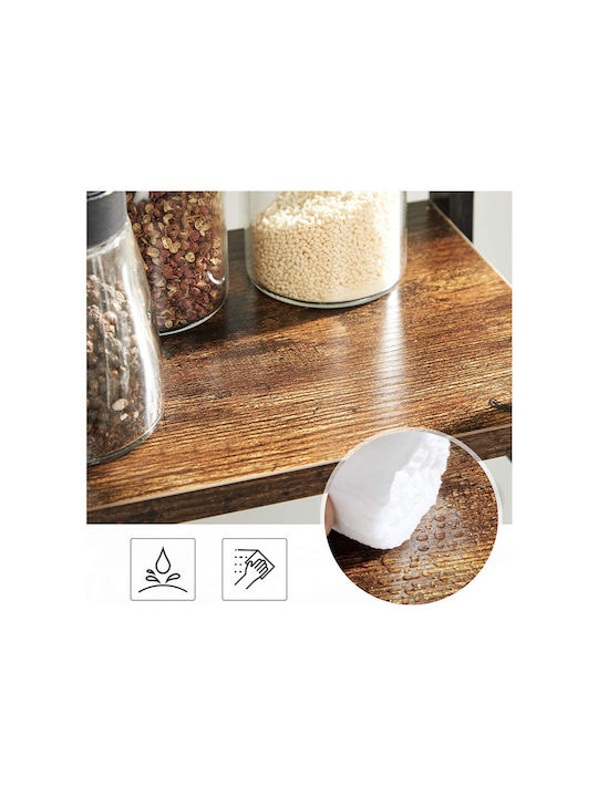 Songmics Wooden Brown Spice Organizer