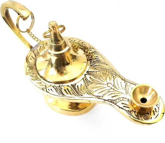 IconsGR Tisch-Öllampe Metallisch Gold 10x5.5cm 373/3