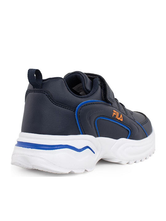Memory Line Kids Sneakers with Scratch Blue