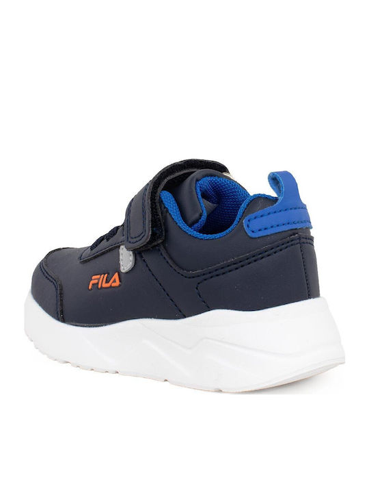 Brett 2 Kids Sports Shoes Running with Hoop & Loop Closure Navy / Prince Blue