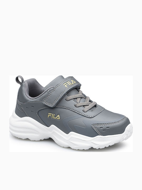 Memory Abel Παιδικά Sneakers με Σκρατς Γκρι