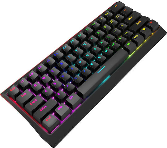 Marvo KG962 Gaming Mechanical Keyboard 60% with Custom Red switches and RGB lighting (English US)