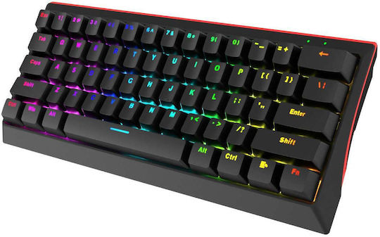 Marvo KG962 Gaming Mechanical Keyboard 60% with Custom Red switches and RGB lighting (English US)