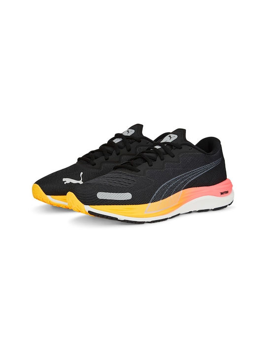 Puma Velocity Nitro 2 Ανδρικά Αθλητικά Παπούτσια Running Μαύρα