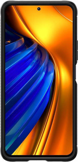 Spigen Rugged Armor Back Cover Σιλικόνης 2mm Matte Black (Poco F4 5G)