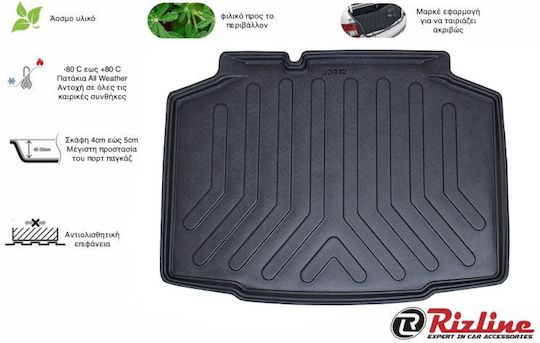 Trunk Mat Tray Type for Skoda Kamiq 2019 Black