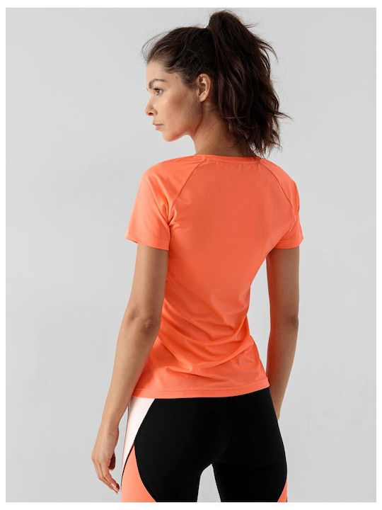 4F Damen Sportlich T-shirt Orange