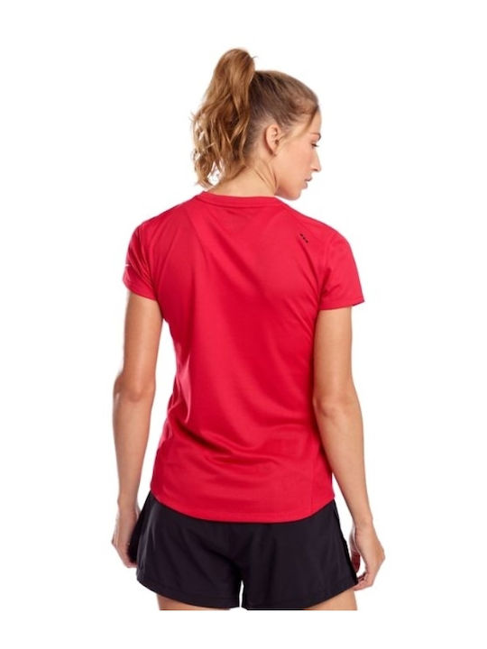 Saucony Damen Sport T-Shirt Rot