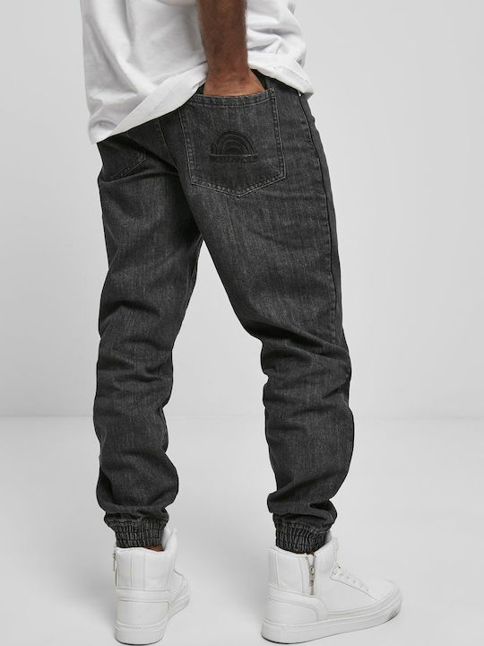 Southpole Pantaloni de Bărbați din Jean Acid Washed negru