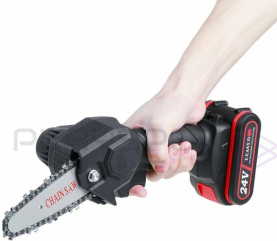 Κλαδευτικό Αλυσοπρίονο Μπαταρίας 24V 1kg με Λάμα 10cm