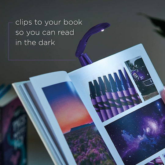 IF Book Light LED with Clip Purple 3 x AG3
