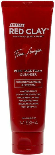 Missha Amazon Red Clay Αφρός Καθαρισμού Προσώπου 120ml
