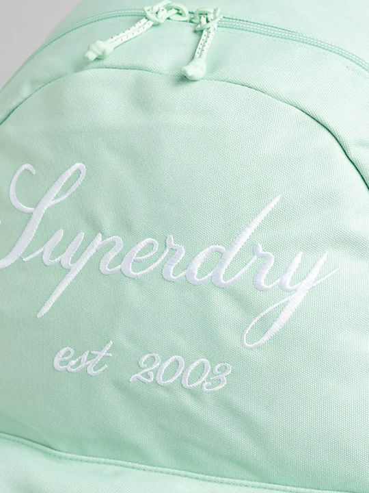 Superdry Essential Montana School Bag Backpack Junior High-High School Turquoise with Water Bottle Holder 21Liters