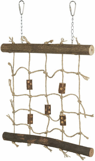 Trixie Natural Living Wooden Bird Cage Game Rope 27x24cm
