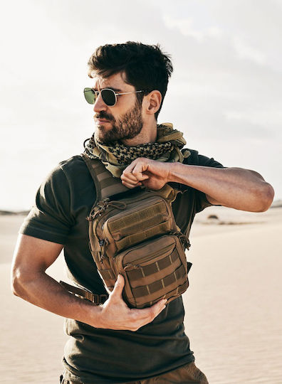Brandit Us Cooper Military Pouch Chest made of Polyester Camel 8lt