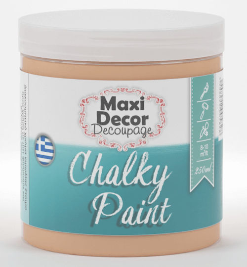 Maxi Decor Chalky Paint Χρώμα Κιμωλίας 519 Ροδακινί Ροδακινί Πορτοκαλί 750ml 430000058