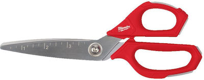 Milwaukee Scissors with Metallic Blade Red