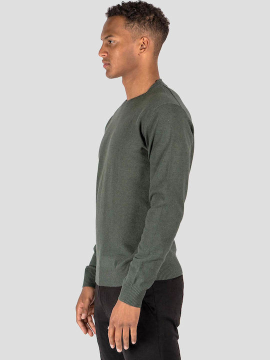 Langarm-Pullover Khaki