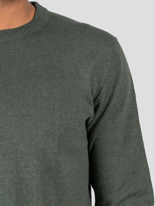 Langarm-Pullover Khaki