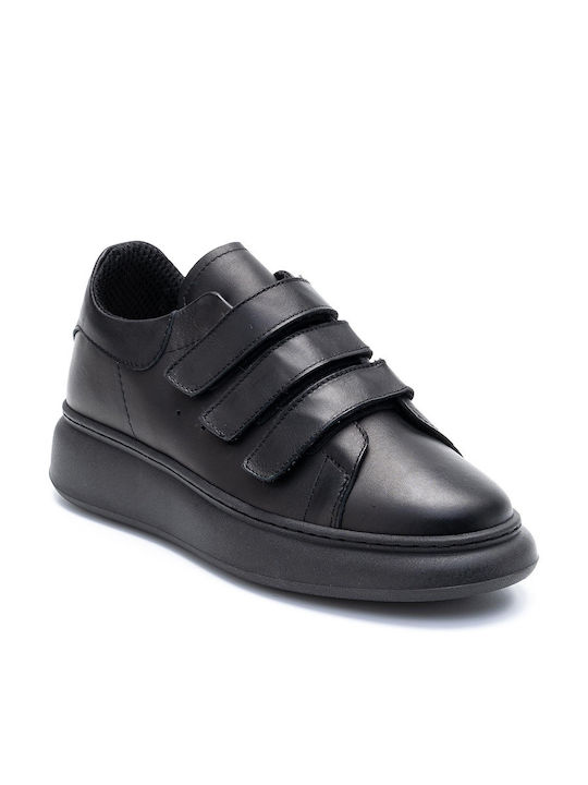 Perlamoda Herren Sneakers Schwarz