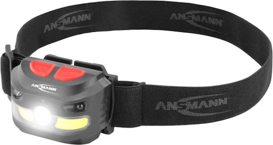 Ansmann Rechargeable Headlamp LED with Maximum Brightness 250lm HD250RS Black