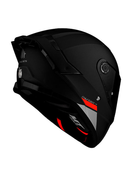 MT Thunder 4 SV A1 Black Matt Κράνος Μηχανής Full Face DOT / ECE 22.06 1500gr