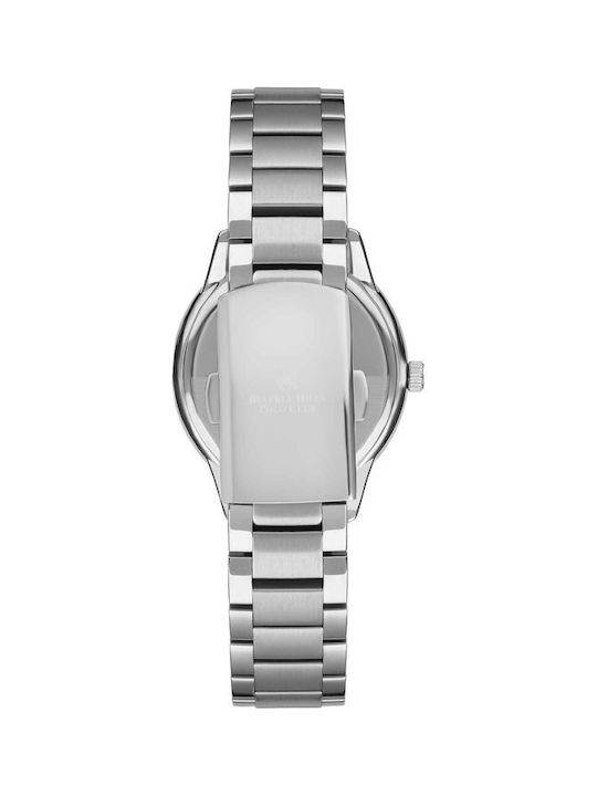 Beverly Hills Polo Club Diamonds Uhr mit Silber Metallarmband