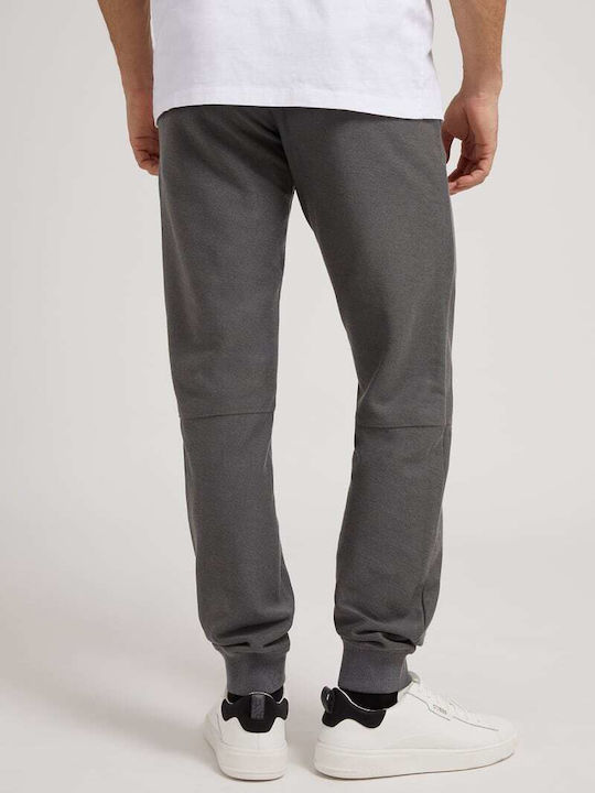 Guess Men's Sweatpants with Rubber Medium Charcoal Heat