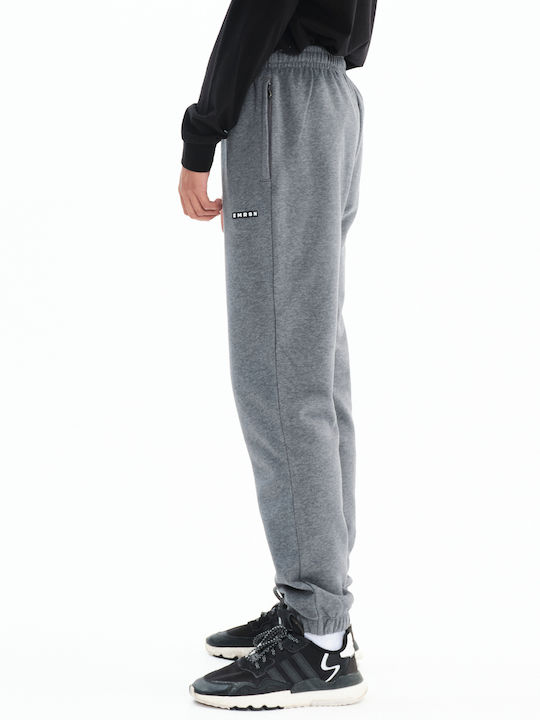 Sweatpants with Elastic Dark Grey Melange