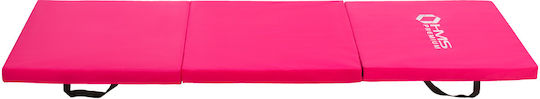 HMS MGS02 Exercise Mat Pink with Carry Strap (180x60x5cm)