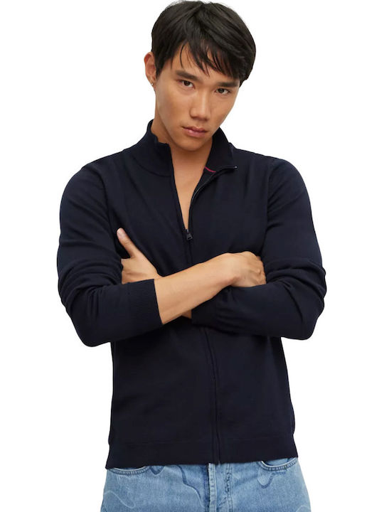 San Jorgem Men's Knitted Cardigan Dark blue