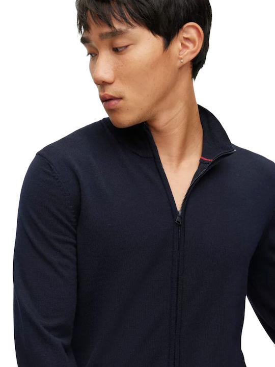 San Jorgem Men's Knitted Cardigan Dark blue