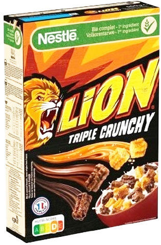 Nestle Δημητριακά Lion Triple Crunchy Ολικής Άλεσης 300gr