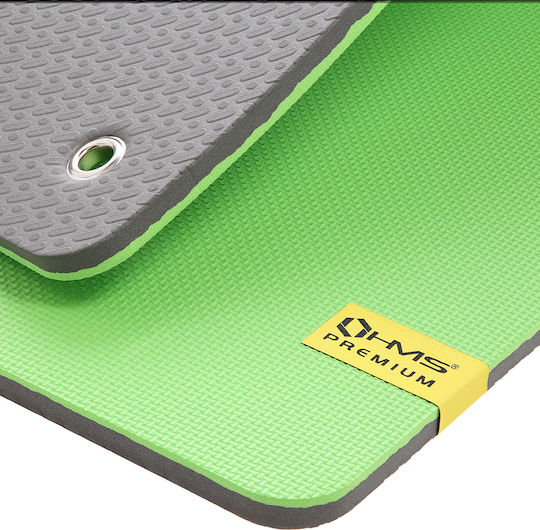 HMS Premium MFK08 Exercise Mat Green (140x60x1.5cm)