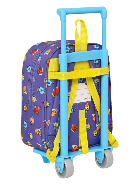 School Bag Trolley Elementary, Elementary in Purple color L22 x W10 x H28cm