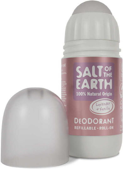 Salt of the Earth Lavender & Vanilla Refillable Natural Deodorant In Roll-On without Aluminum 75ml