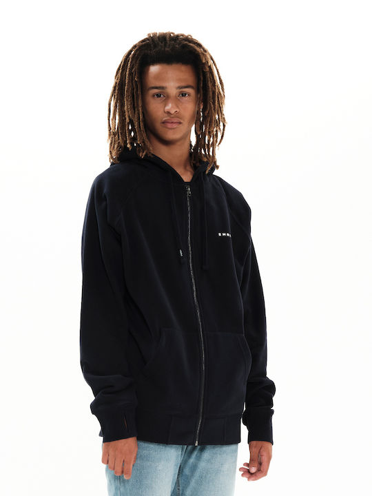 Cardigan With Hood Navy Blue