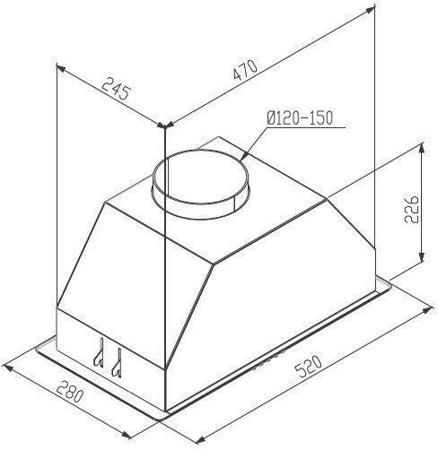 Proff Airmax GD52X Механизъм за аспирация 52см Inox