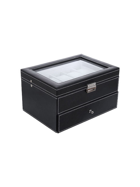 Songmics Jewellery Box with Drawer 28.5x20.5x16cm