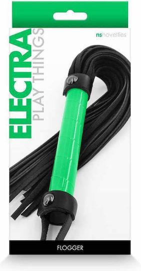Ns Novelties Electra Flogger Μαστίγιο Green